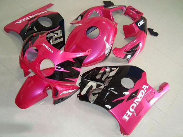 Großhandel CBR 250 RR MC22 1991-1998 Motorrad Verkleidungen - Schwarz Rosa