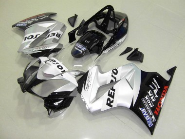 Großhandel VFR 800 2002-2013 Motorrad Verkleidungen - Silber Repsol
