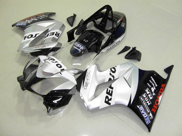 Großhandel VFR 800 2002-2013 Motorrad Verkleidungen - Silber Repsol