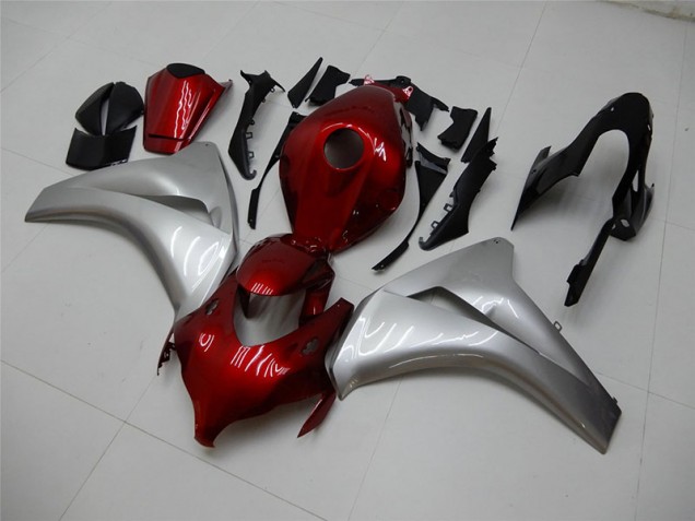 Großhandel CBR 1000 RR 2008-2011 Motorrad Verkleidungen - Rot Silber