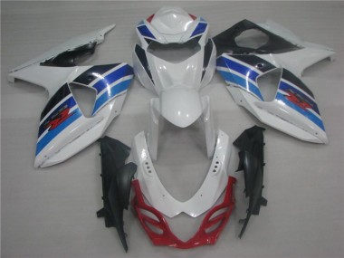 Großhandel GSXR 1000 K9 2009-2016 Motorrad Verkleidungen - Weiß Blau
